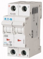 Выключатель автоматический модульный 2п C 1А 6кА PL7-C1/2 DC EATON 264895