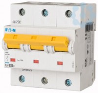 Выключатель автоматический модульный 3п D 25А 25кА PLHT-D25/3 EATON 248043