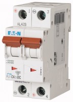 Выключатель автоматический модульный 2п C 4А 6кА PL7-C4/2 DC EATON 264898