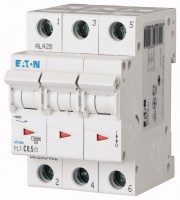 Выключатель автоматический модульный 3п C 0.5А 10кА PL7-C0.5/3 EATON 263402