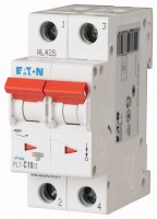 Выключатель автоматический модульный 2п C 10А 10кА PL7-C10/2 EATON 263357
