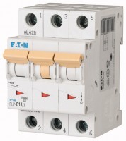 Выключатель автоматический модульный 3п C 13А 10кА PL7-C13/3 EATON 263408