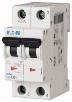 Выключатель автоматический модульный 2п C 20А 15кА FAZ-C20/2 EATON 278761