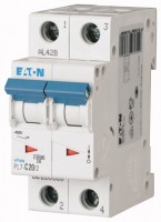 Выключатель автоматический модульный 2п C 20А 10кА PL7-C20/2 EATON 263360