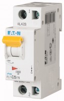 Выключатель автоматический модульный 2п (1P+N) C 25А 10кА PL7-C25/1N EATON 262751