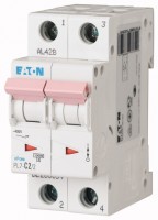 Выключатель автоматический модульный 2п C 2А 10кА PL7-C2/2 EATON 263354