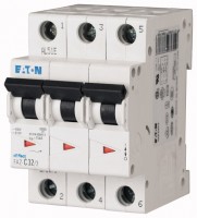Выключатель автоматический модульный 3п C 32А 15кА FAZ-C32/3 EATON 278876