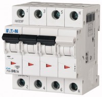 Выключатель автоматический модульный 4п (3P+N) B 40А 6кА PL6-B40/3N EATON 106041