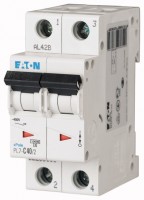 Выключатель автоматический модульный 2п C 40А 10кА PL7-C40/2 EATON 263363
