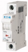Выключатель автоматический модульный 1п C 50А 10кА PL7-C50/1 EATON 262709