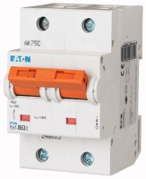 Выключатель автоматический модульный 2п B 63А 25кА PLHT-B63/2 EATON 248003