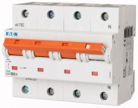 Выключатель автоматический модульный 4п (3P+N) B 63А 25кА PLHT-B63/3N EATON 248055