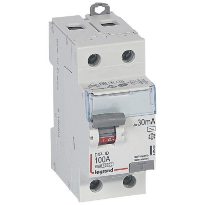 Выключатель дифференциального тока (УЗО) 2п 100А 30мА тип AC DX3 Leg 411508