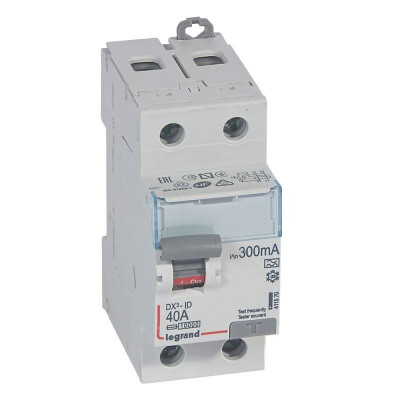 Выключатель дифференциального тока (УЗО) 2п 40А 300мА тип A DX3 Leg 411570