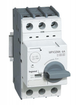 Выключатель автоматический для защиты двигателя 10А 100кА MPX3 T32MA Leg 417350