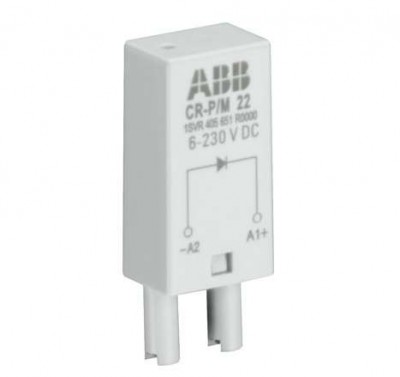 Модуль функциональный CR-P/M-62D 24-60B AC/DC для реле CR-P/CR-M красн. ABB 1SVR405655R4000
