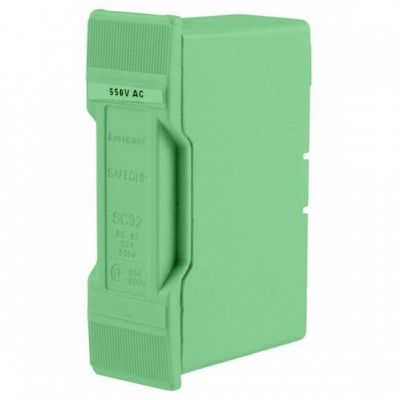 Подключение переднее SAFECLIP 32А зел. EATON SC32H-DGN