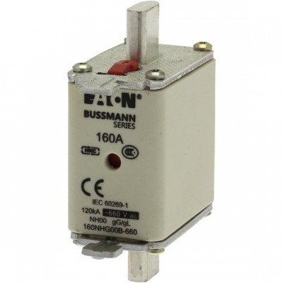 Предохранитель NH 160A 660В GL/GG 00 двойная индикация EATON 160NHG00B-660