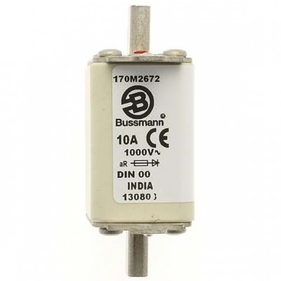 Предохранитель быстрый 10А 1000В DIN 00 AR EATON 170M2672