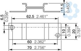 Адаптер ADP.01 для винт. монтажа реле CM-S ABB 1SVR430029R0100