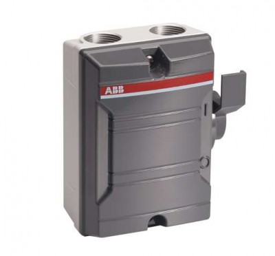 Рубильник 3п KSE325 TPN 25А в боксе упр. сбоку алюм. ABB 2CMA142412R1000