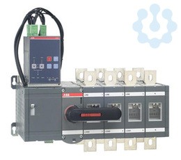 Рубильник реверсивный 4п OTM630E4C3D230C с блоком АВР OMD300 ABB 1SCA108726R1001