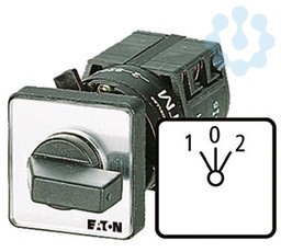 Выключатель 3п Iu=10А пол.2 > 0 <1 45град. 48х48мм перед. креп. TM-3-8216/E EATON 036910