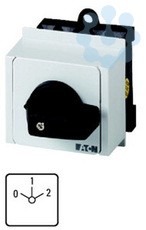 Выключатель 3п Ie=12А пол.0-1-2 45град. 45х45мм модульное исполнение T0-3-8451/IVS EATON 026985