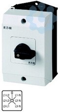 Переключатель вольтметров в корпусе 3P+N пол.Phase/Phase-0-Phase/N 45град. 48х48мм T0-3-8007/I1 EATON 207120