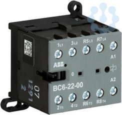 Миниконтактор BC6-22-00-05 9А 400В AC3 катушка 220-240В DС ABB GJL1213501R0005