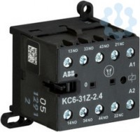 Миниконтактор КС6-31-Z-2.4 3А 400В AC3 катушка 17 32В DC ABB GJH1213001R5311