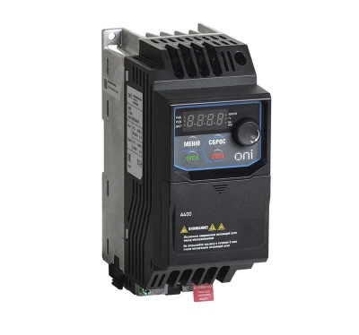 Преобразователь частоты A400 380В 3ф 0.75кВт 2.5А ONI A400-33E0075IP20F