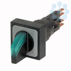 Головка переключателя с подсветкой 2 позиции зел. без фикс. Q25LWK1-GN EATON 040656