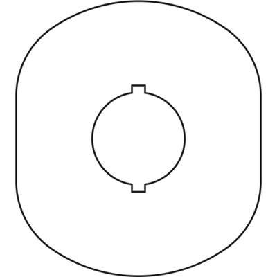 Шильдик MA6-1024 с без текста пласт. 1 место желт. ABB 1SFA611930R1024