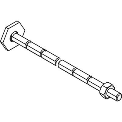 Шток пласт. KA-8046 включая крепежную гайку ABB 1SFA616920R8046