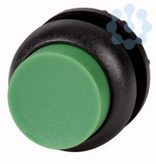 Головка кнопки M22S-DH-G выступающая без фикс. зел.; черн. лицевое кольцо EATON 216645
