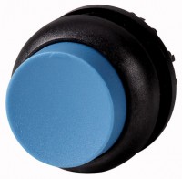 Головка кнопки M22S-DRH-B выступающая с фикс. черн. лицевое кольцо син. EATON 216674