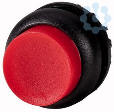 Головка кнопки M22S-DRLH-R выступающая с фикс. с подсветкой. красн.; черн. лицевое кольцо EATON 216792