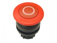 Головка кнопки M22S-DP-R-X0 грибовидная без фикс. красн.; черн. лицевое кольцо EATON 216721