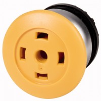 Головка кнопки грибовидная M22-DP-Y-X-GVP без фикс. пустая желт. EATON 216738