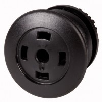 Головка кнопки M22S-DP-S-X грибовидная без фикс. пустая черн.; черн. лицевое кольцо EATON 216730