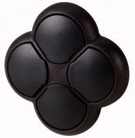 Кнопка 4-х позиционная черн.; черн. лицевое кольцо M22S-D4-S EATON 279412