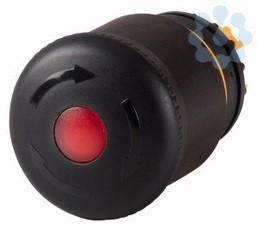 Кнопка аварийной остановки с подсветкой отмена вытягиванием черн. M22S-PVL EATON 230962