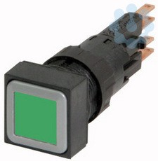 Кнопка с подсветкой без фикс. Q25LT-GN зел. EATON 086206