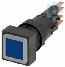 Кнопка с подсветкой без фикс. Q25LT-BL син. EATON 090479