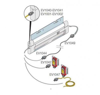 Выключатель концевой + кабель + вилка 2 пол. ABB EV1047