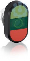 Кнопка двойная MPD1-11G (зел./красн.) зел. линза без текста ABB 1SFA611130R1102