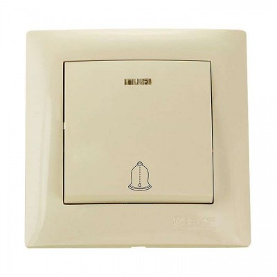 Кнопка звонка с индикатором 10А беж. EKF EMZ10-126-20