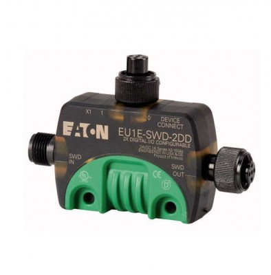 Модуль ввода/вывода T-Connector EU1E-SWD-2DD IP67 24В M12 EATON 174715