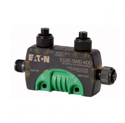 Модуль ввода/вывода T-Connector EU2E-SWD-4DD IP67 24В M12 EATON 174732